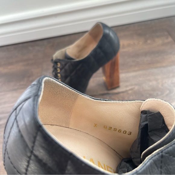 Chanel Black Leather Ankle Booties - Picture 6 of 16